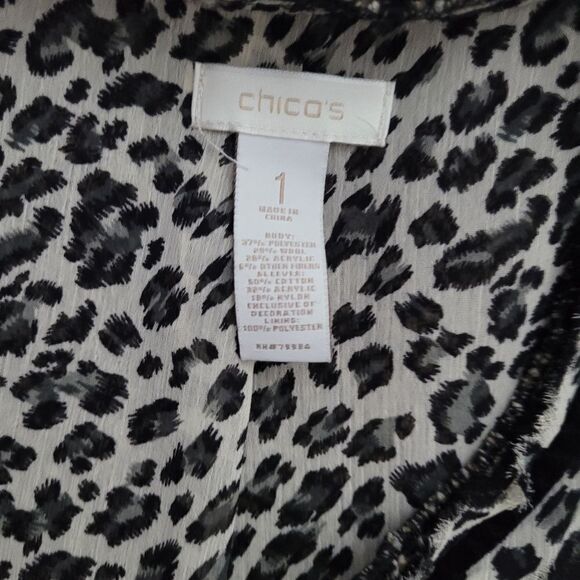 𝅺Chicos leapord open front jacket‎ - Picture 4 of 5